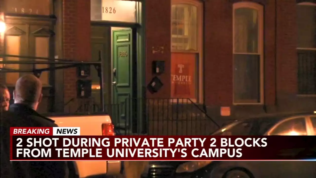 Man, woman shot at party near Temple University's campus in North Philadelphia