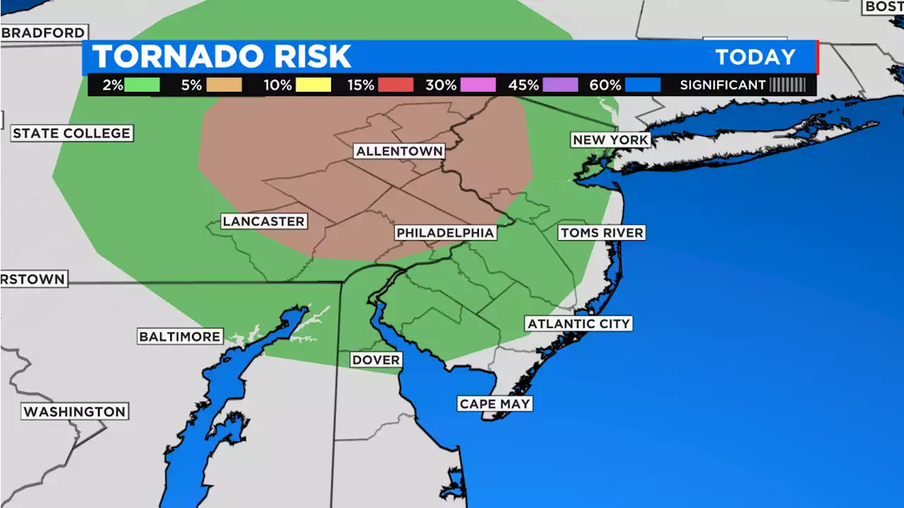 Philadelphia Weather: Severe Storms To Bring Possible Isolated Tornadoes, Damaging Wind Gusts To Parts Of Region