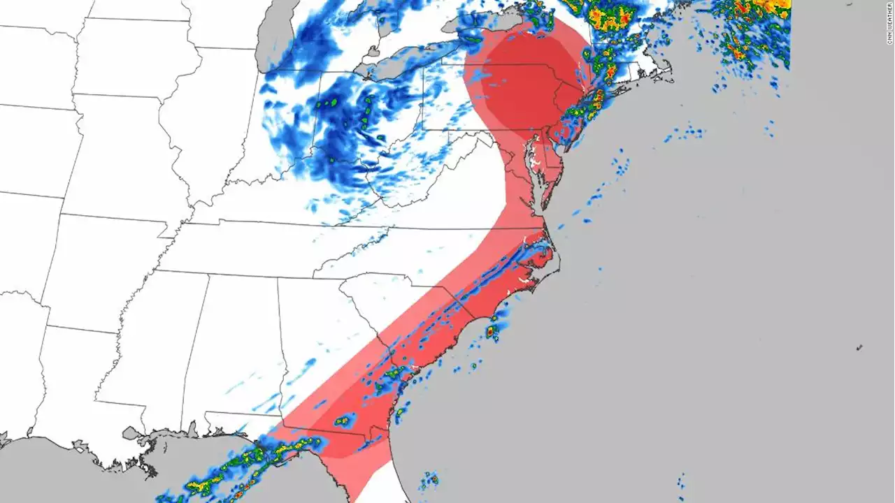 From New York to Florida, severe storms, including isolated tornadoes, are possible Saturday