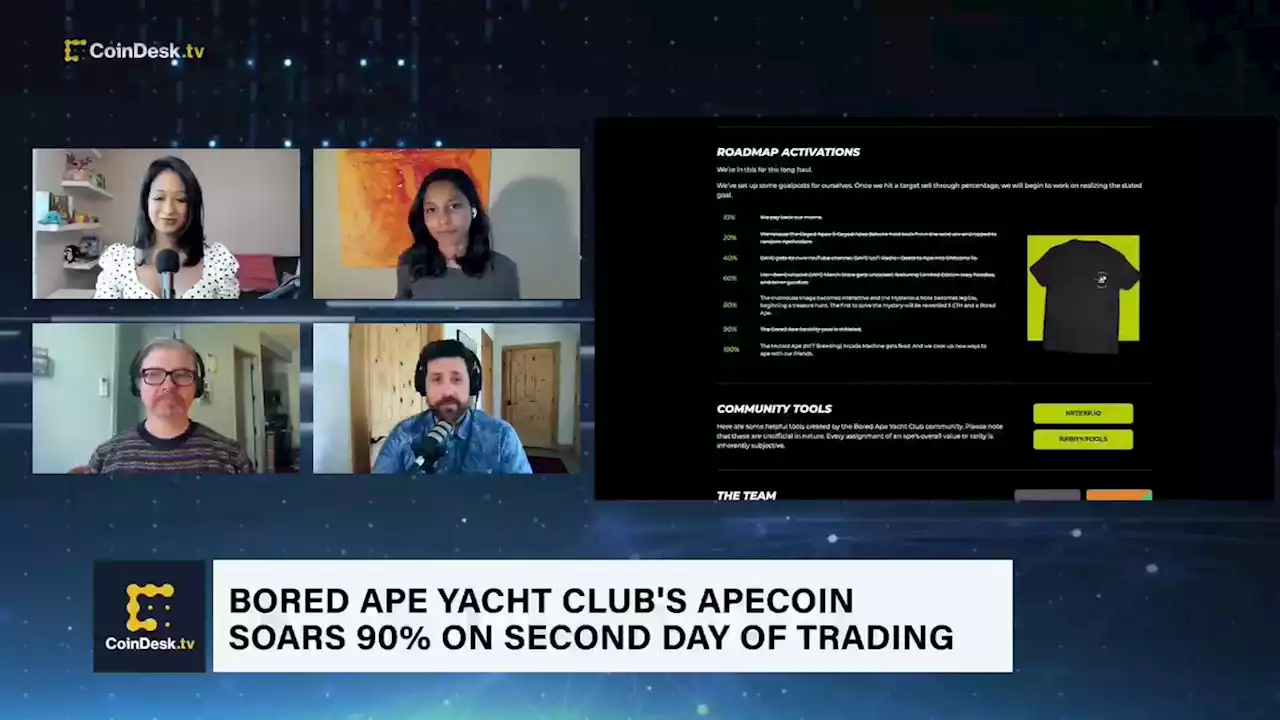 Bored Ape Yacht Club’s ApeCoin Surges 90% on Second Day of Trading