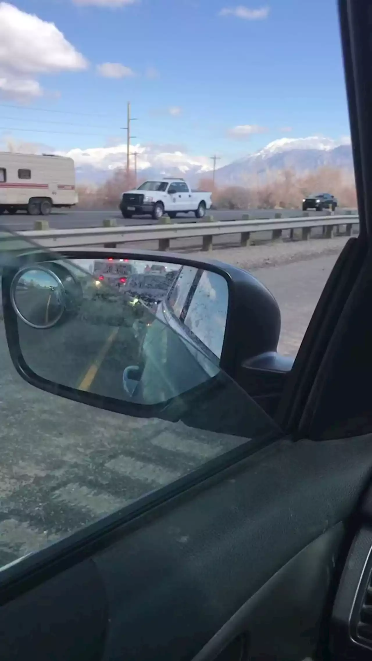 Spanish Fork fire truck hits multiple stopped cars on I-15 while responding to crash