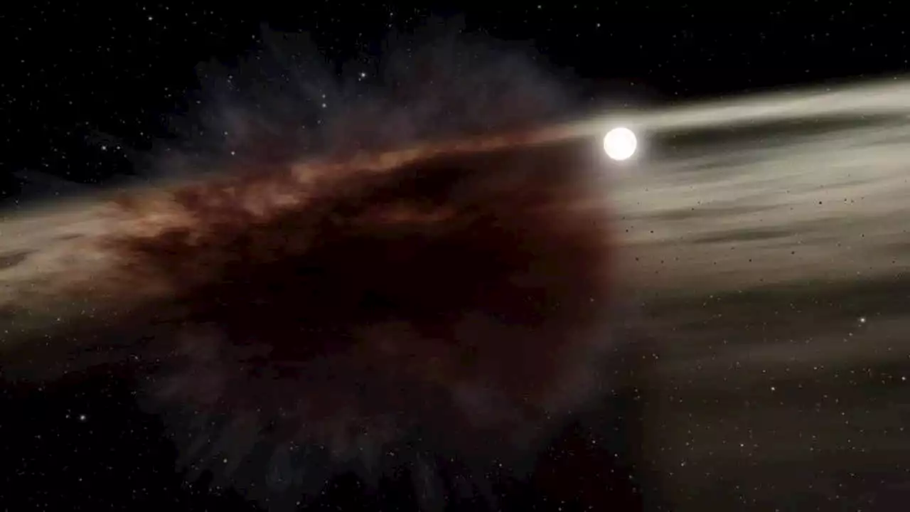 NASA image depicts historic debris cloud from clash of celestial bodies