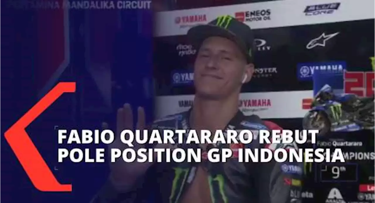 Pembalap Yamaha Fabio Quartararo Rebut Pole Position GP Indonesia