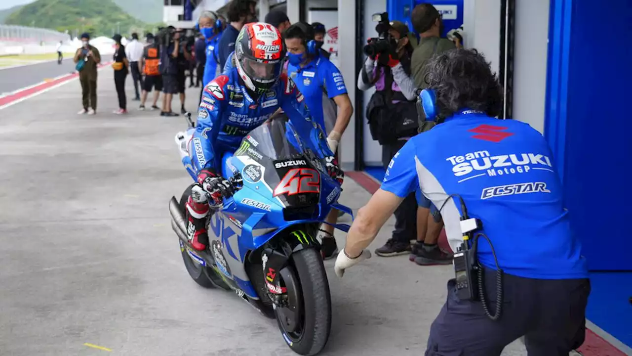 Motor Alex Rins Terbakar, FP4 MotoGP Mandalika Sempat Diwarnai Red Flag