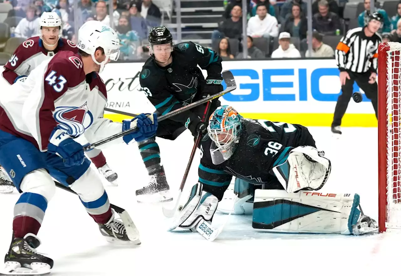 Sharks’ late rally not enough in loss to league-leading Avalanche