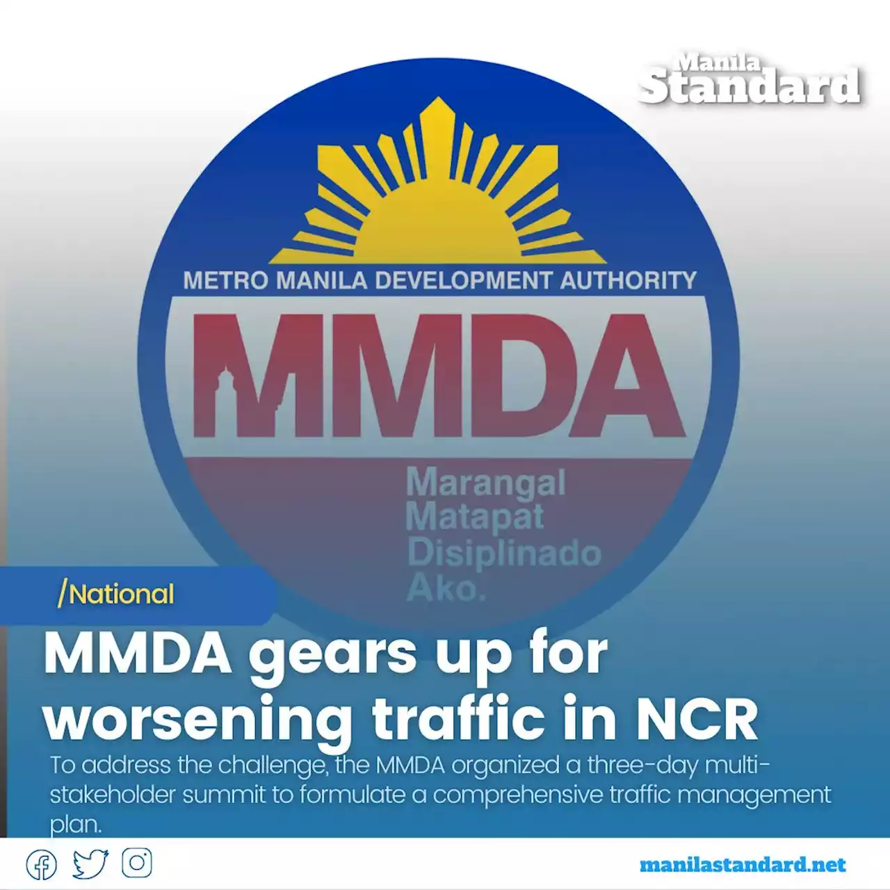 MMDA gears up for worsening traffic in NCR