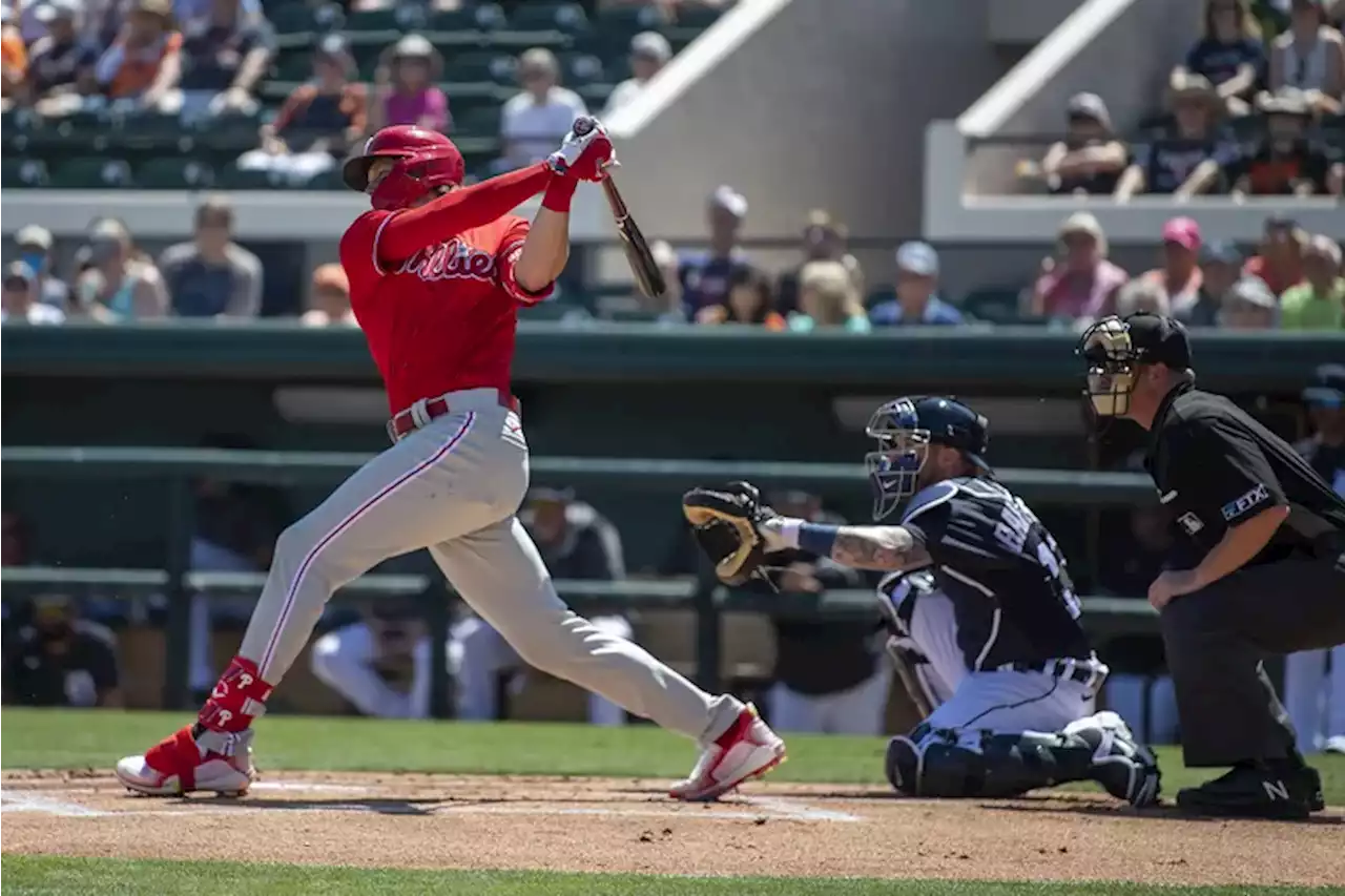 Power surge for Darick Hall, Matt Kroon, as Phillies tie Tigers 6-6 in Grapefruit League opener