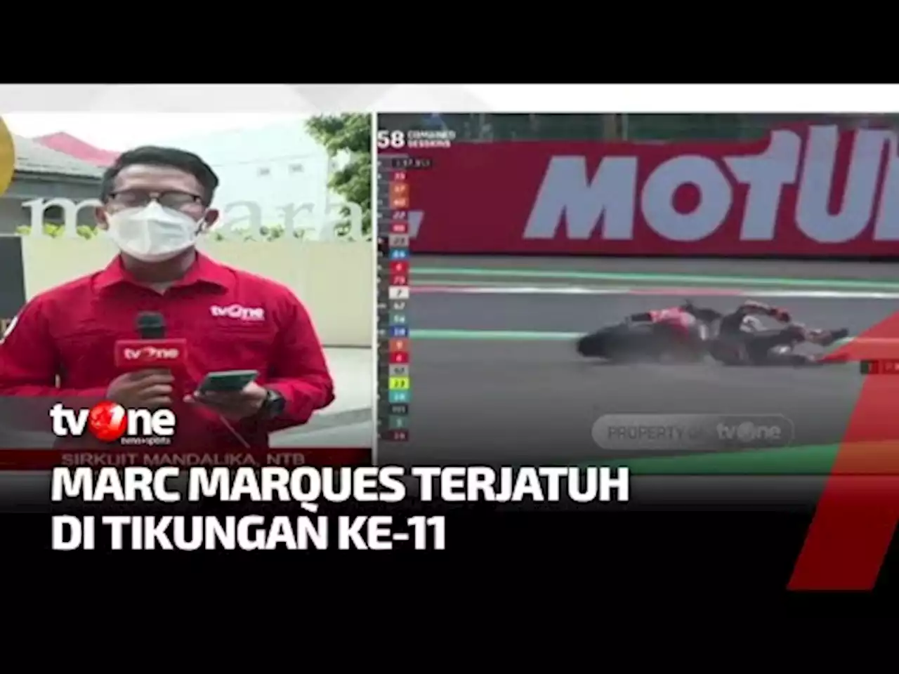 Berbagai Insiden Mewarnai Sesi Latihan 1 dan 2 di Sirkuit Mandalika - tvOne