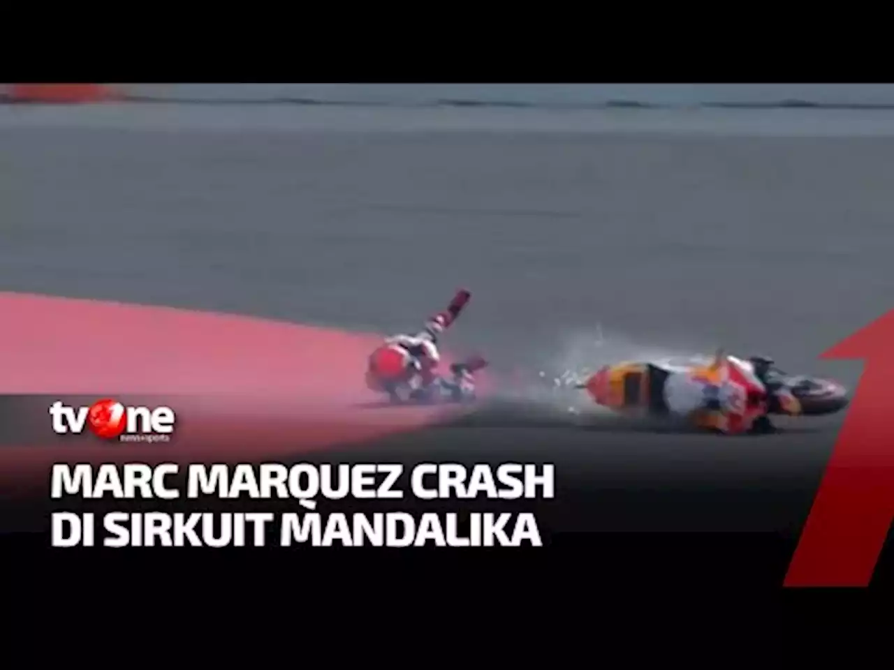 Marc Marquez Alami Crash Pertama di Sirkuit Mandalika - tvOne