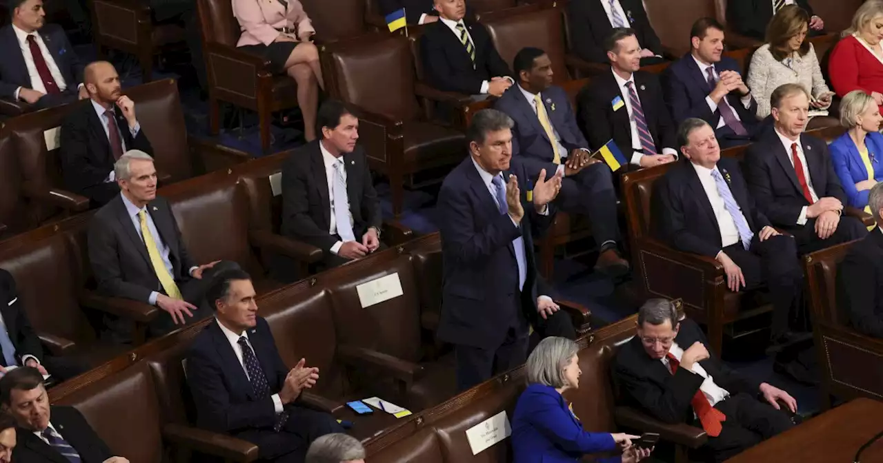 Manchin sat with Republicans during State of the Union