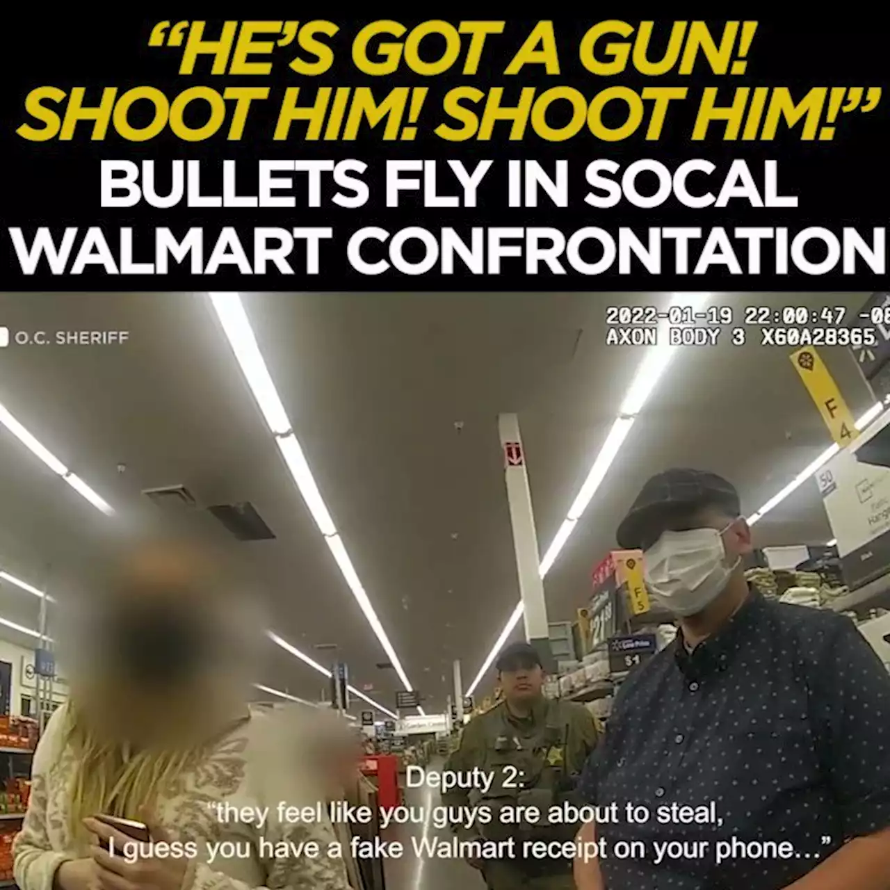 New video shows moments leading up to deputy-involved shooting inside Foothill Ranch Walmart store