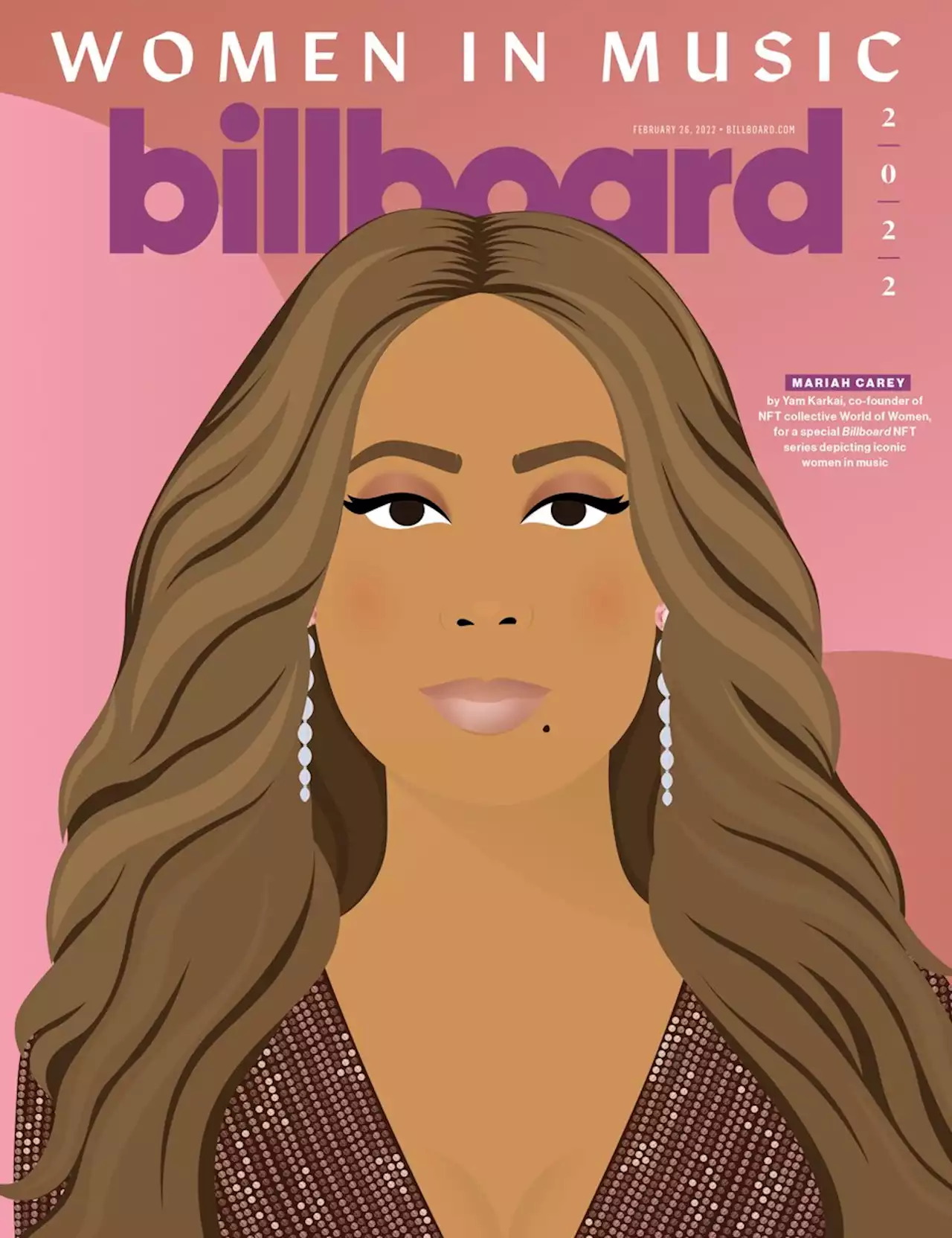 Billboard & World of Women Celebrate Mariah Carey With NFT Magazine Cover