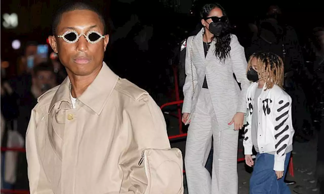 Pharrell Williams and his wife Helen put on a stylish display in Paris