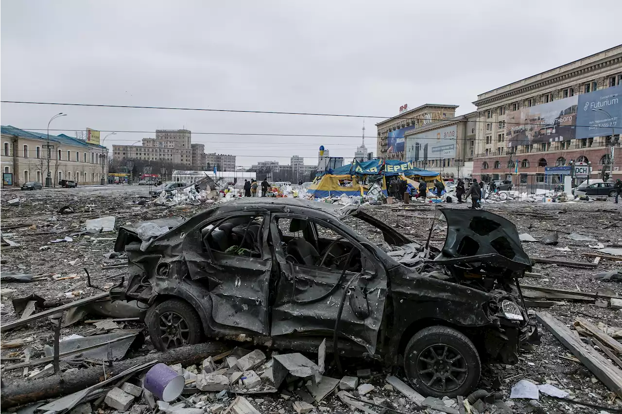 Krieg in der Ukraine - Luftangriffe auf größere Städte