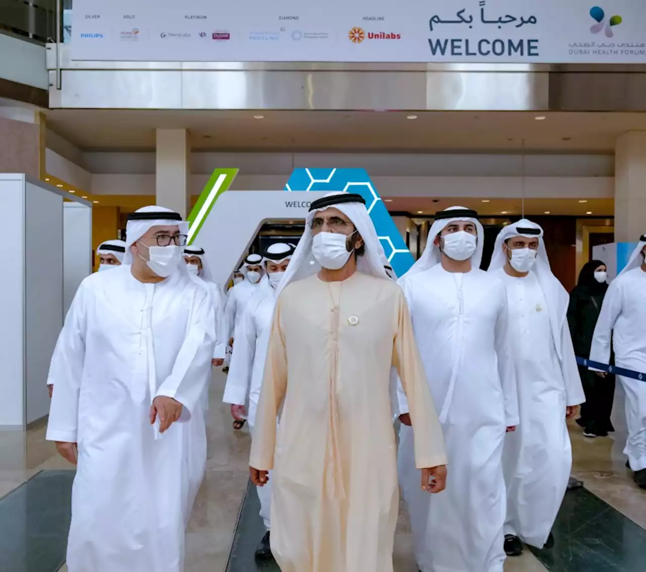 محمد بن راشد يزور منتدى دبي الصحي 2022
