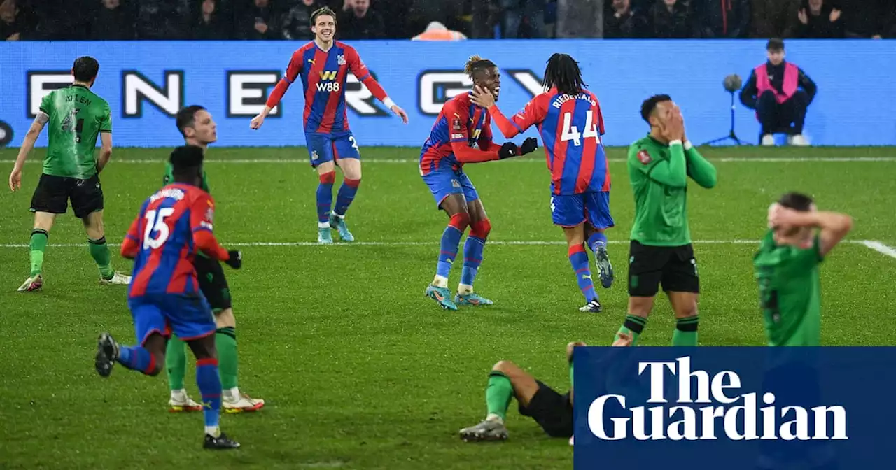 Supersub Riedewald fires Crystal Palace past Stoke and into FA Cup last eight