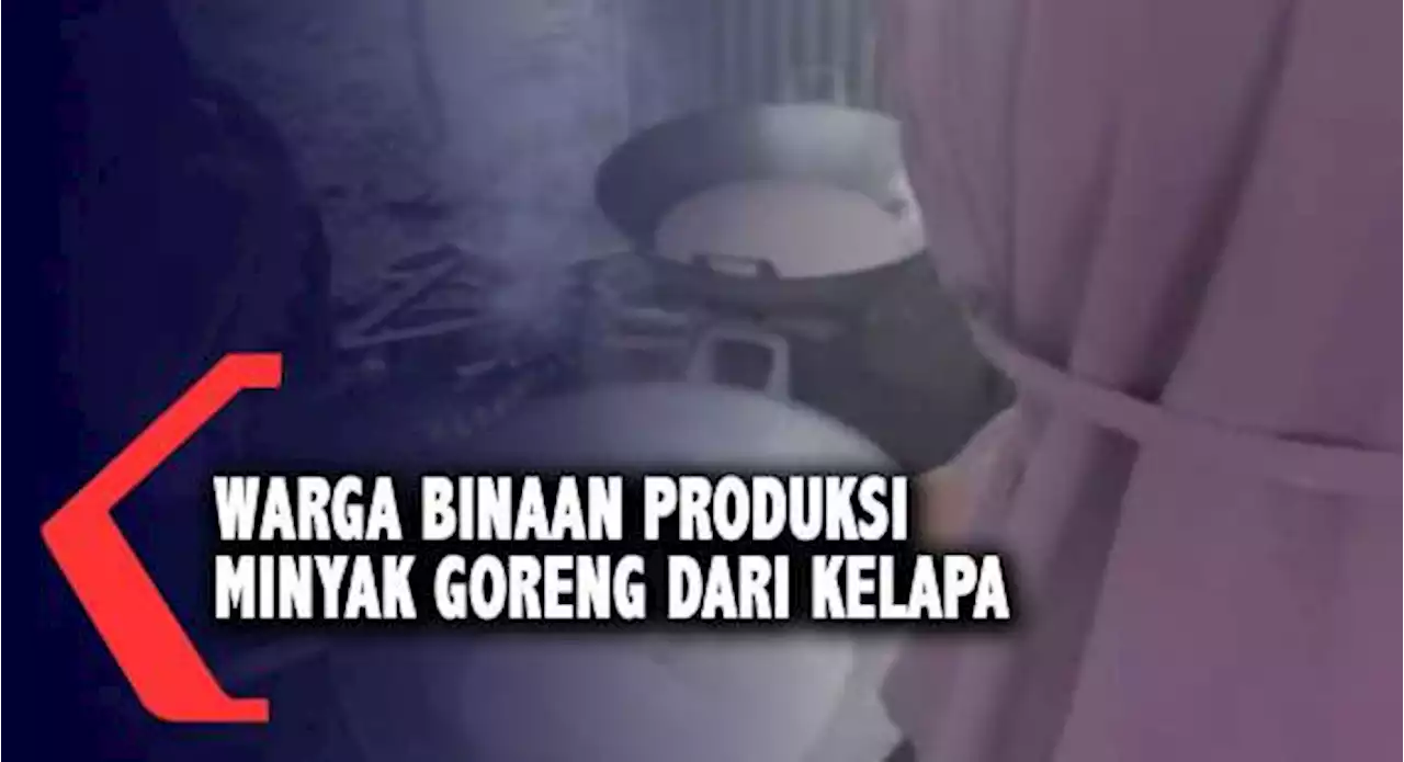 Warga Binaan Produksi Minyak Goreng Dari Kelapa