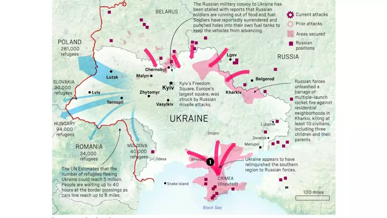 Map: How Russia is invading Ukraine — and why it continues to struggle