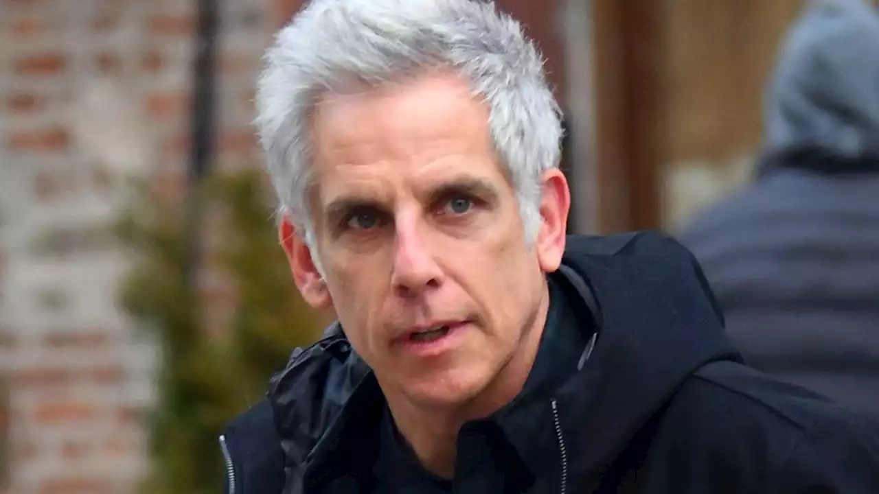 Ben Stiller embraces mature look in his fifties as he rocks natural grey hair