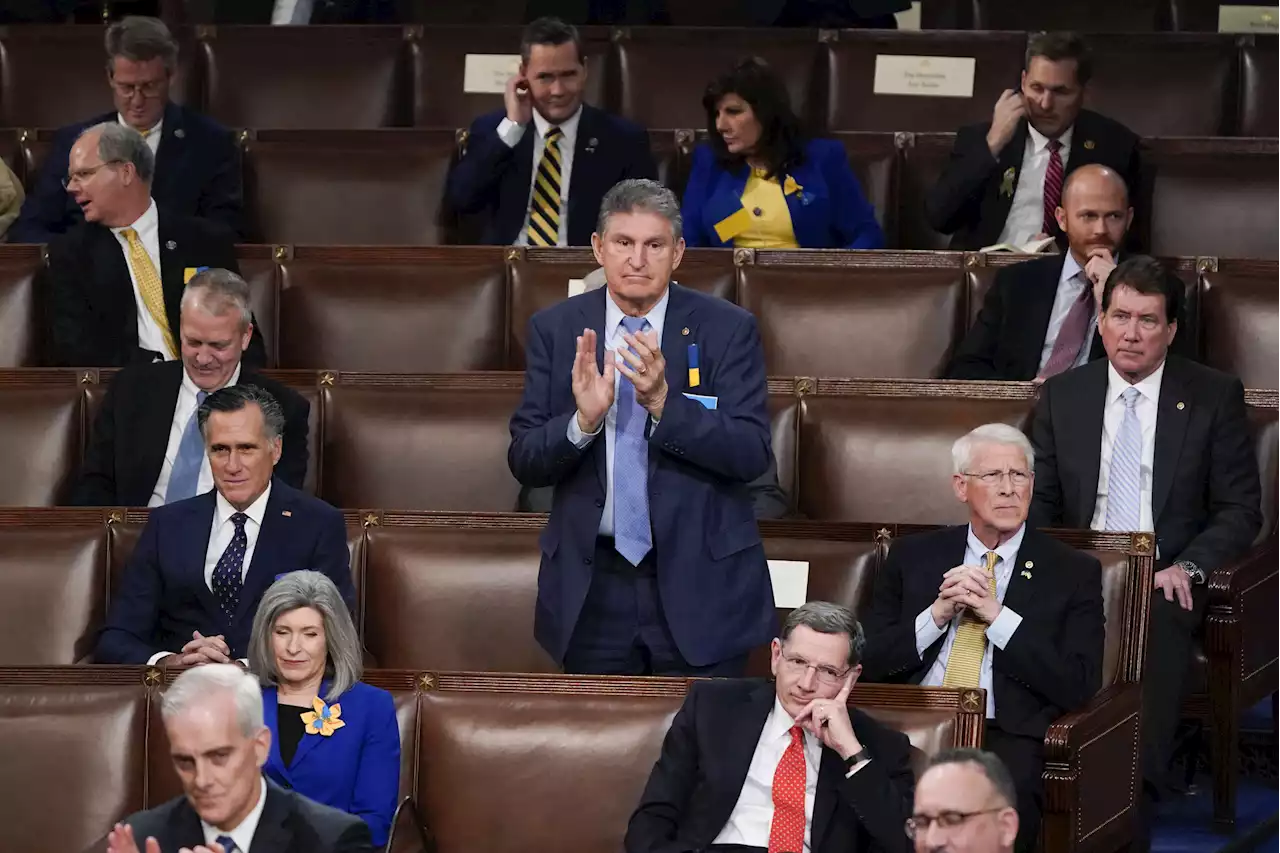 Joe Manchin sat with Republicans throughout Biden's State of the Union