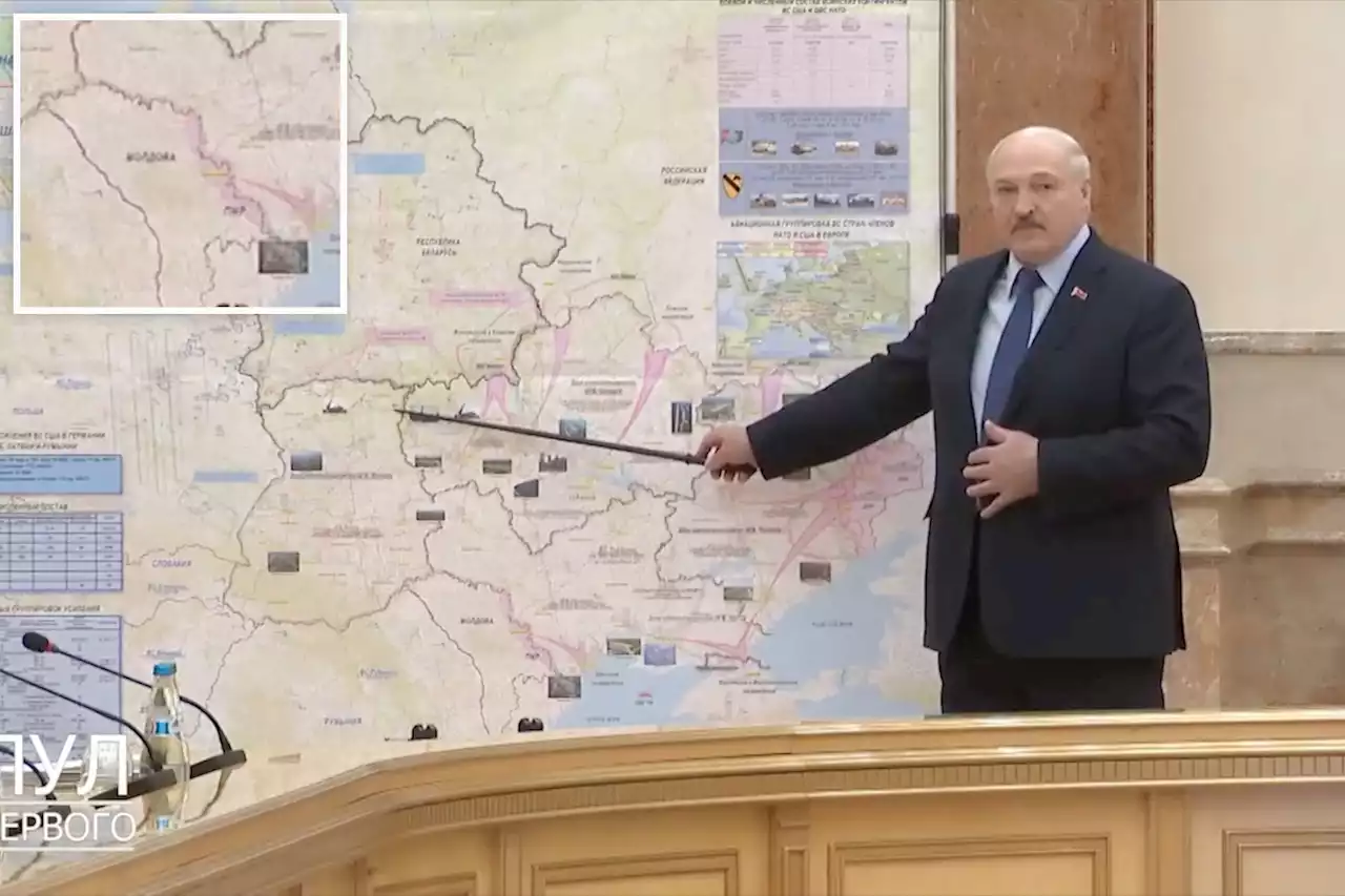 Belarus dictator appeared to show Russian plans to invade Moldova