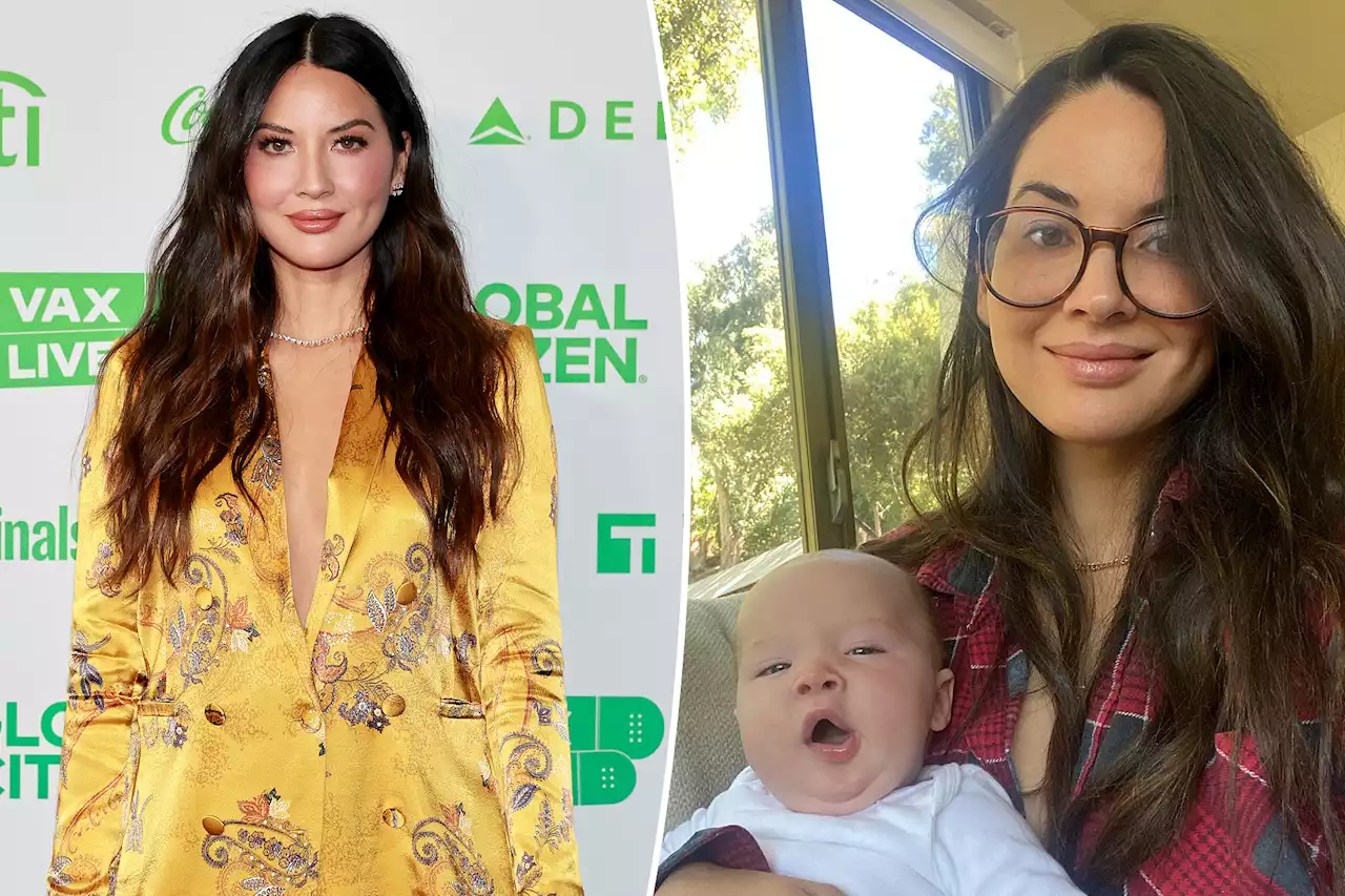 Olivia Munn takes baby Malcom on his first round-trip flight