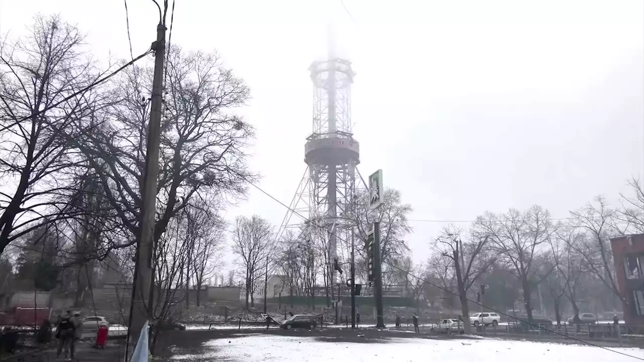 Ukraine says five people killed in Russian attack on Kyiv TV tower