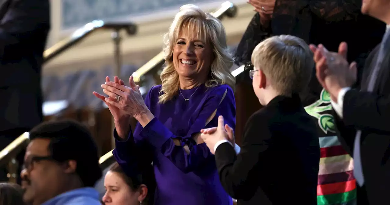 See the subtle way Jill Biden honored Ukraine at the State of the Union address