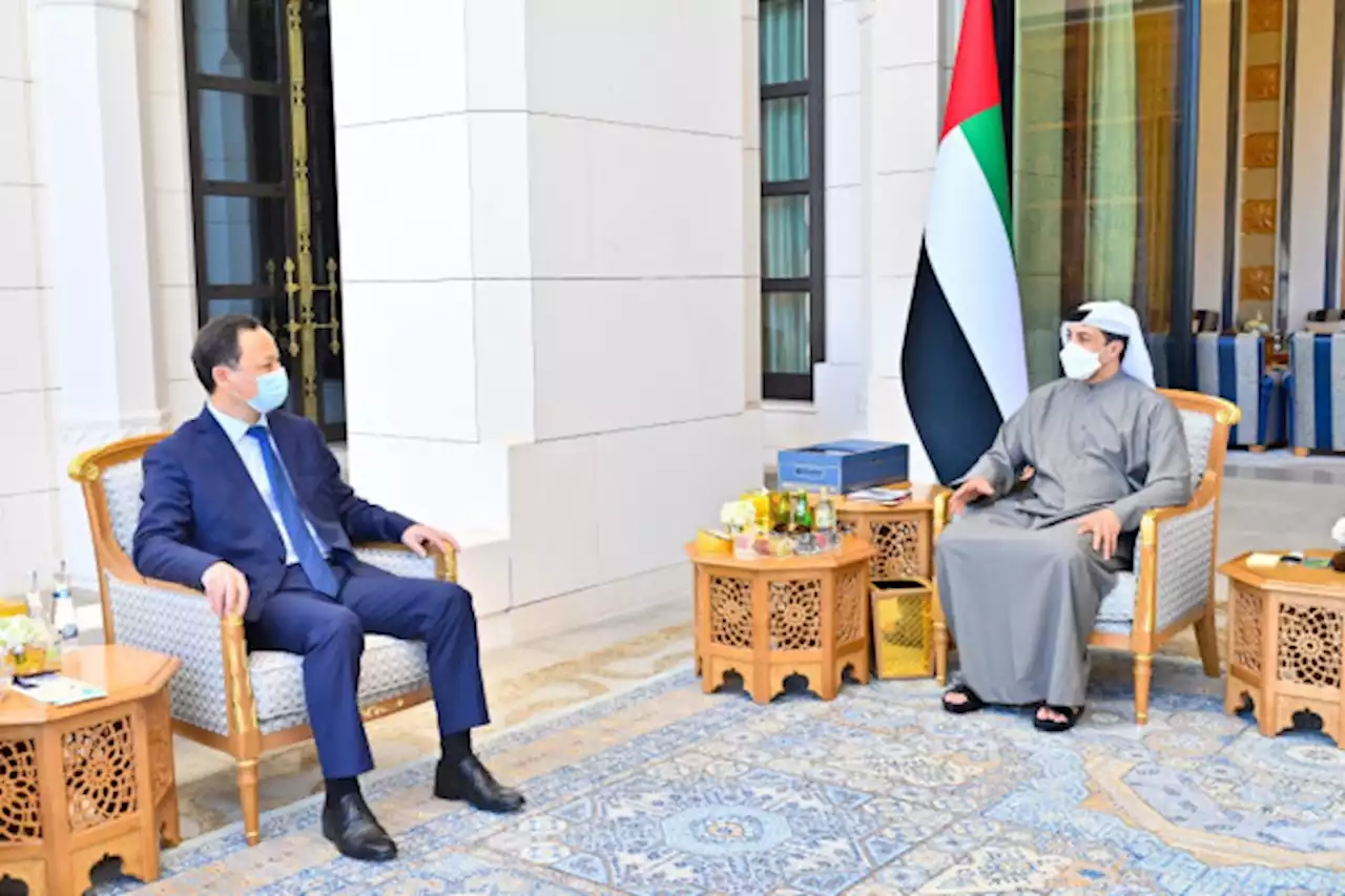 منصور بن زايد يستقبل وزير خارجية قيرغيزستان