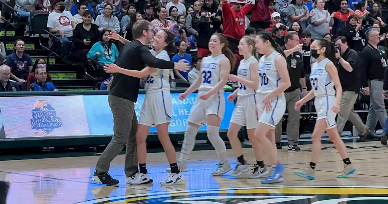 ‘This is the one that counts’: Newhalen girls shine under the bright lights in 1A title victory