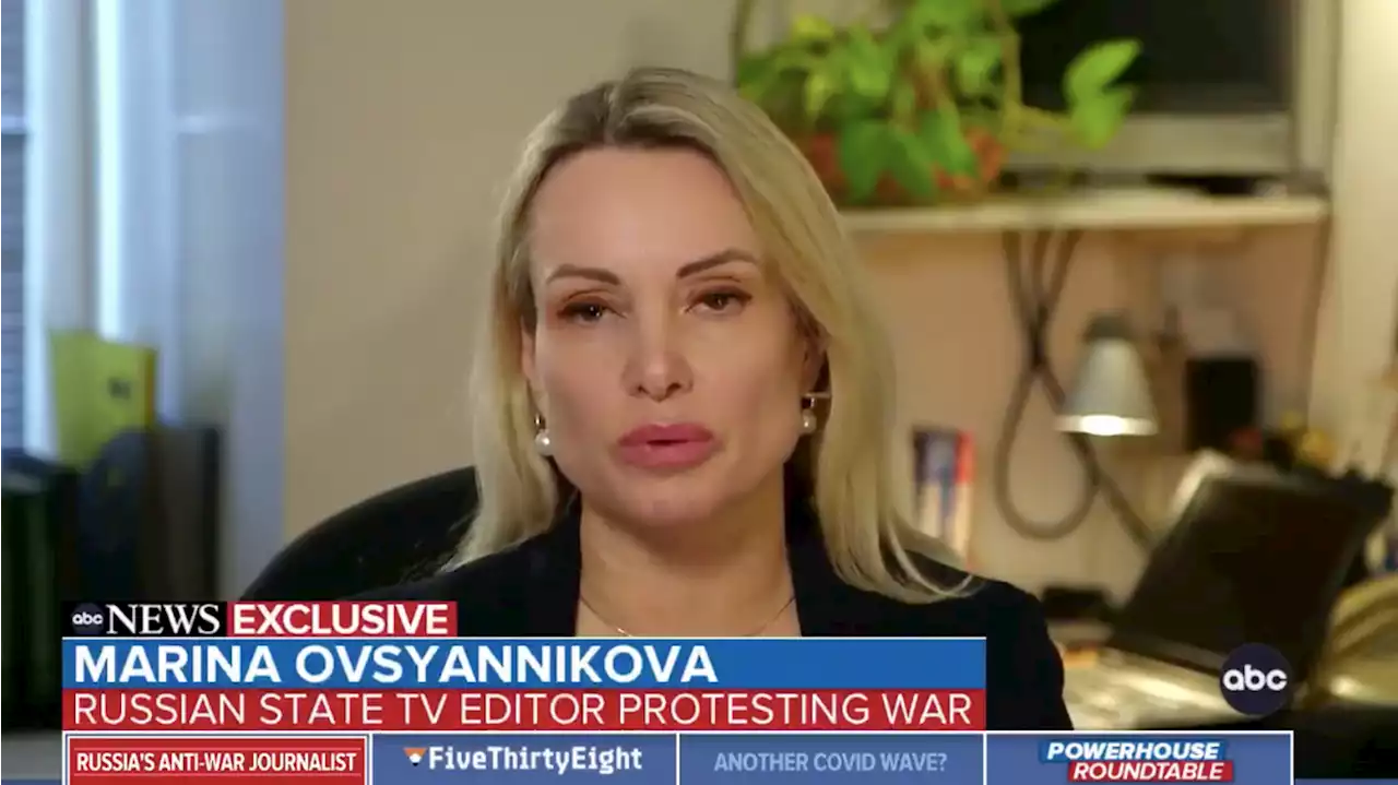 Russian TV protester: 'The Russian people are really against the war'