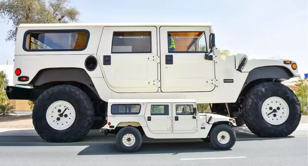 Rainbow Sheikh's Colossal Hummer H1 'X3' is Three Times Bigger Than A Regular Hummer | Carscoops