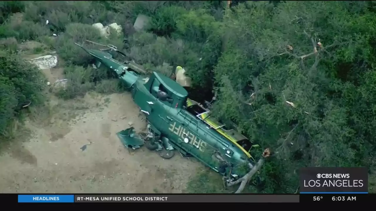 FAA, NTSB Probe Cause Of LASD Helicopter Crash With 6 Onboard