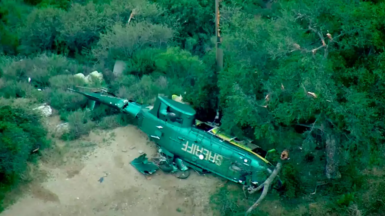 LASD Helicopter Crashes In San Gabriel Canyon