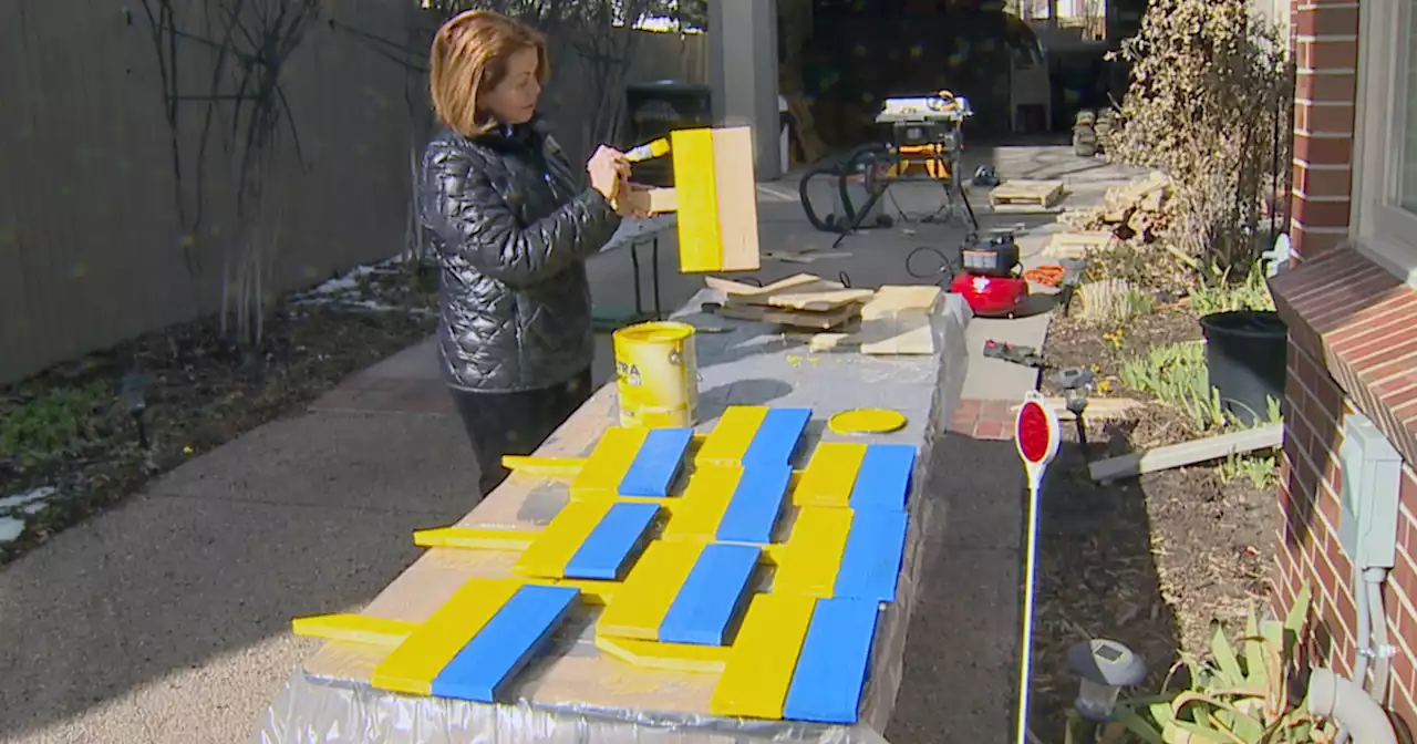 Denver family creating and selling Ukrainian flags to raise money for various charities