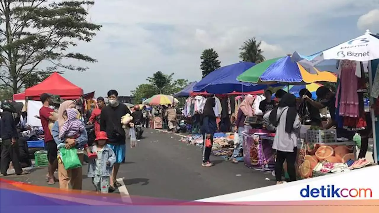 Geliat Pasar Kaget Sukabumi Saat PPKM Level 2