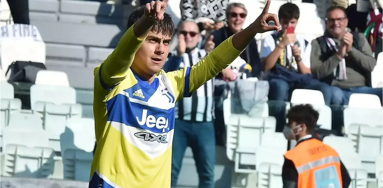 Dybala: gran primer tiempo, gol, ovación y abrazo con Allegri