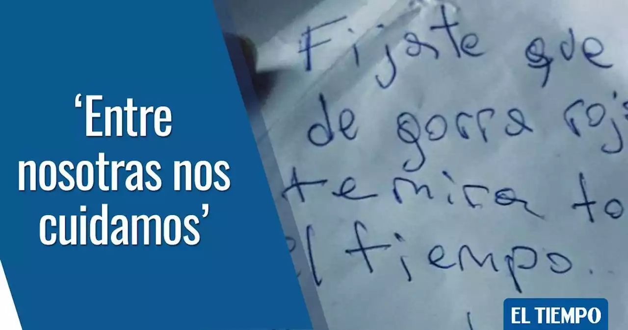 Con esta nota, joven salvó a otra de un posible acoso en un bus