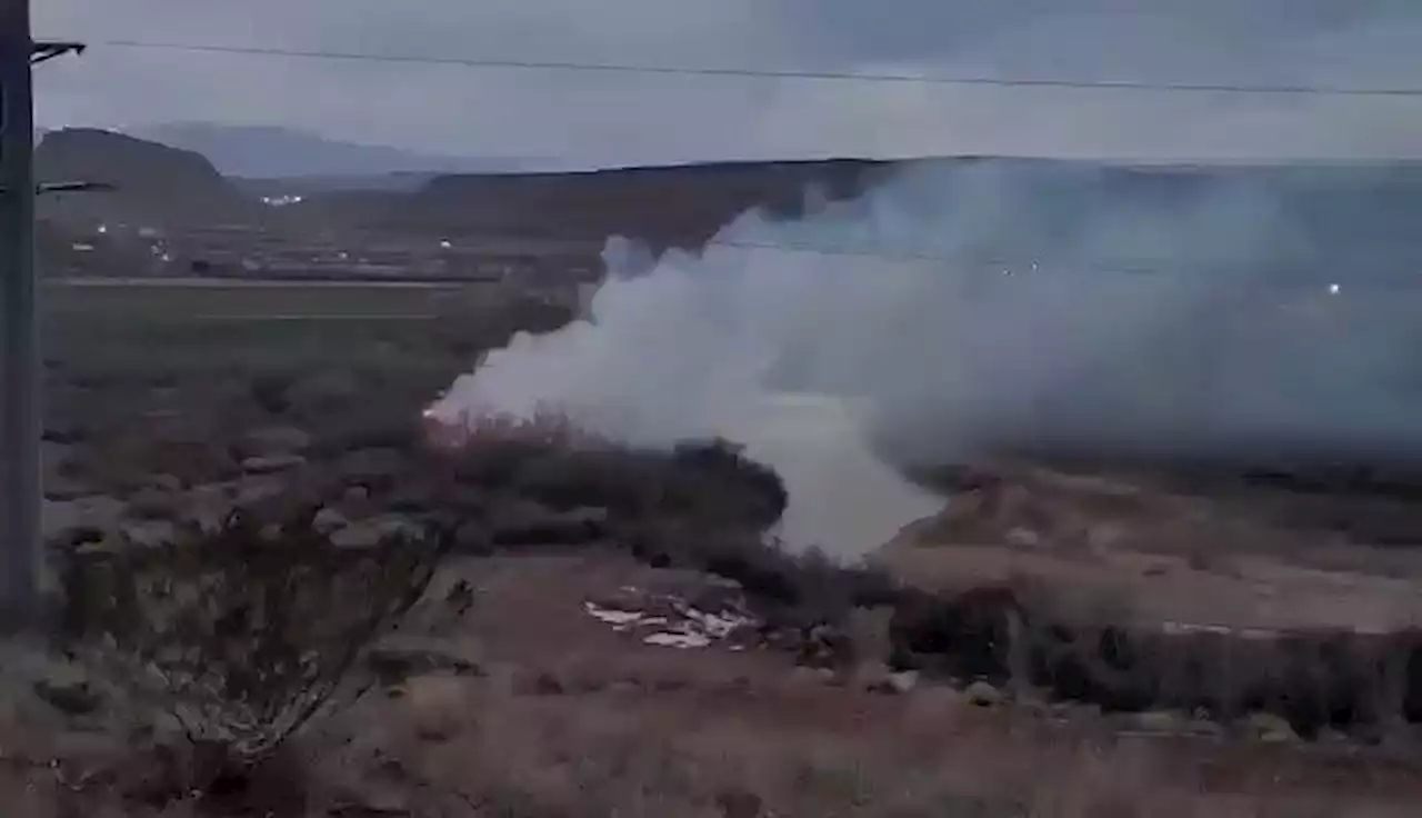 Brush fire breaks out in southern Utah