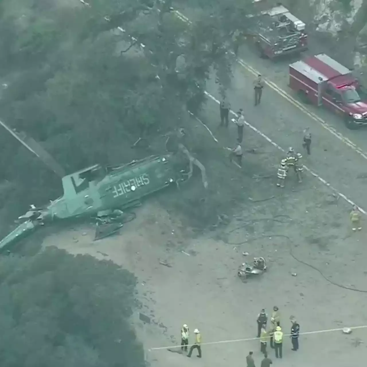 LASD helicopter crashes near San Gabriel Dam