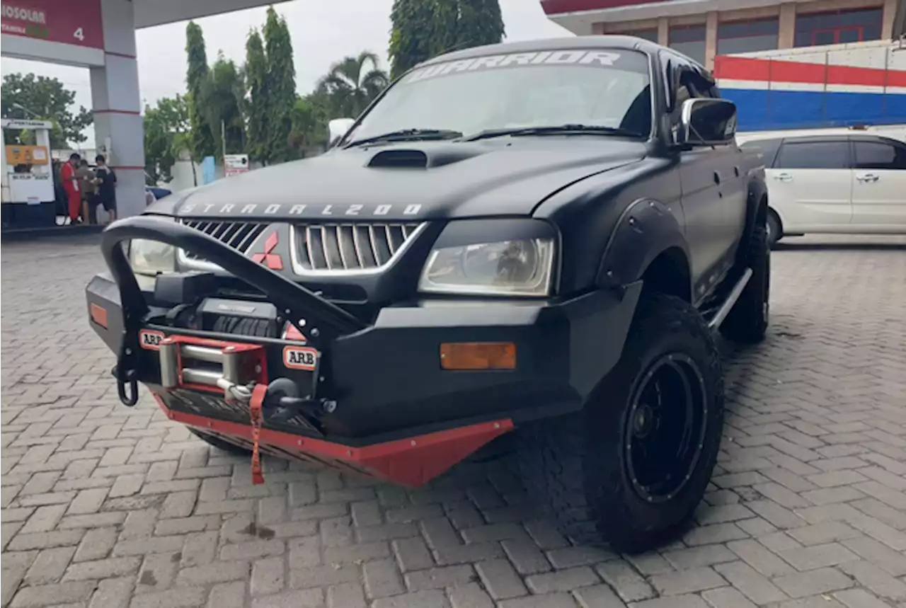 Modifikasi Mitsubishi Strada, Hitam Doff Makin Garang