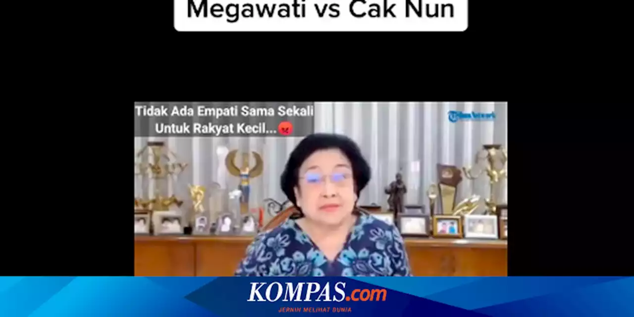 Ramai Video Megawati soal Minyak Goreng Dikomentari Cak Nun, Ini Faktanya