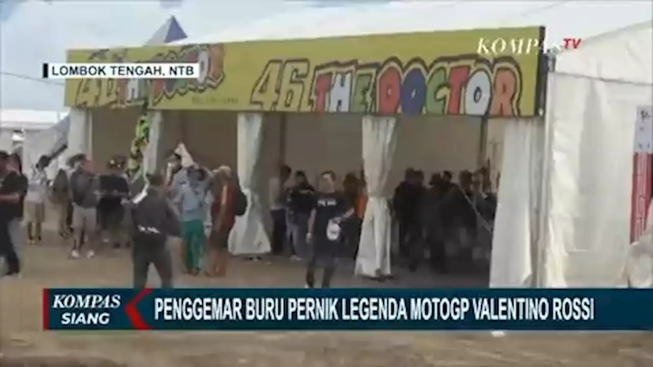 Pernik Valentino Rossi Menjadi Incaran Para Penggemar MotoGP di Sirkuit Mandalika!