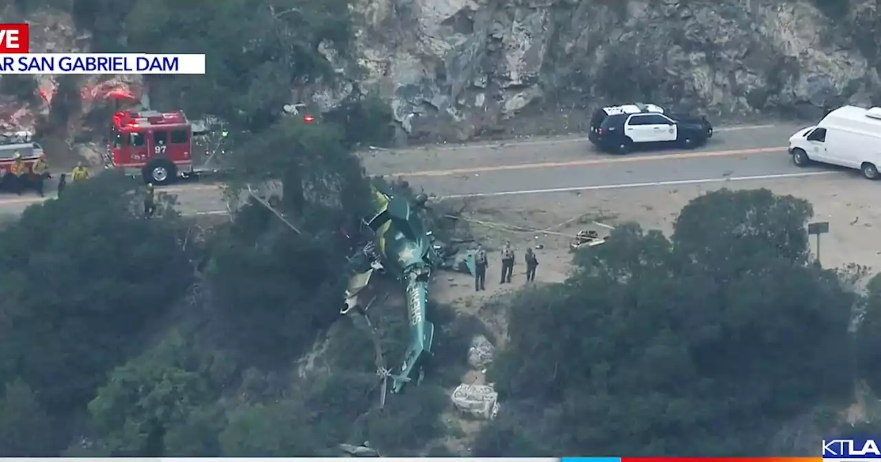 L.A. County sheriff's helicopter crashes in Azusa; passengers in stable condition