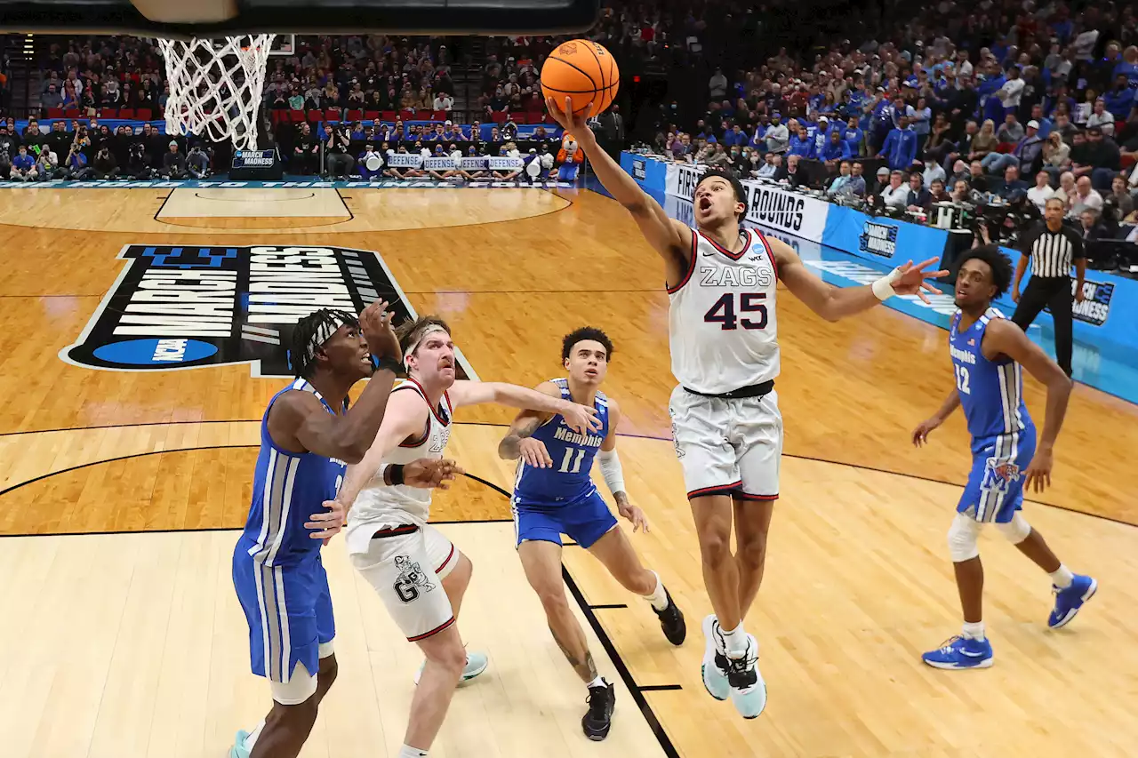 Top-Seeded Gonzaga Rallies in 2nd Half to Beat Memphis 82-78