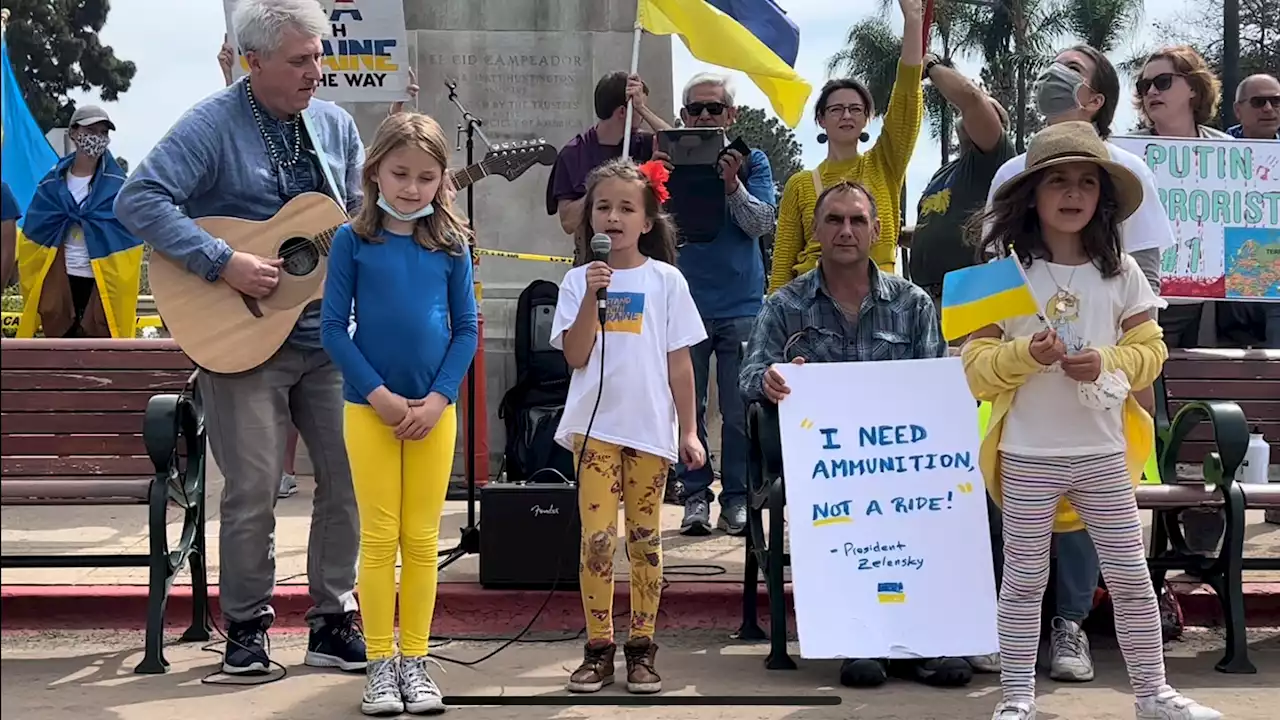 San Diegans Show Support for Ukraine at Several Events in Balboa Park