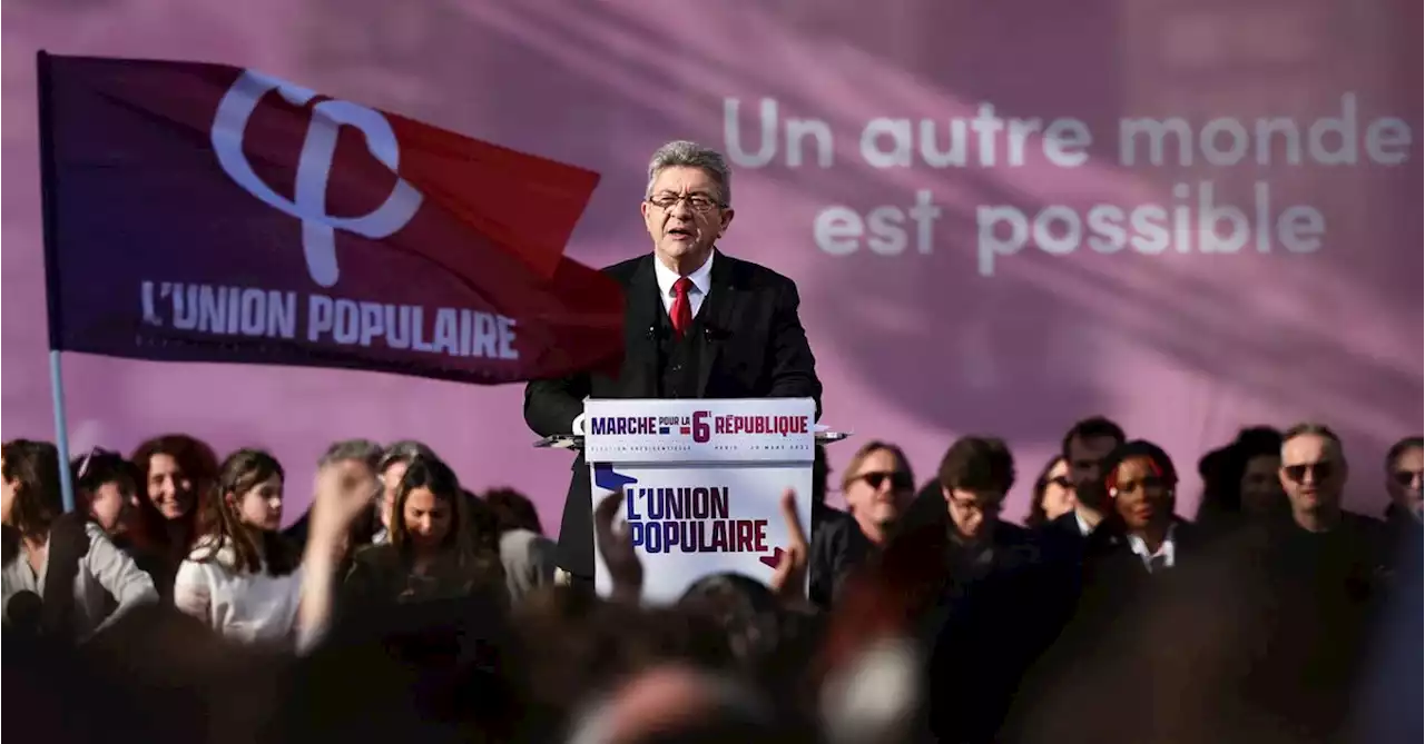 Melenchon, running third in French election race, promises to tame capitalism