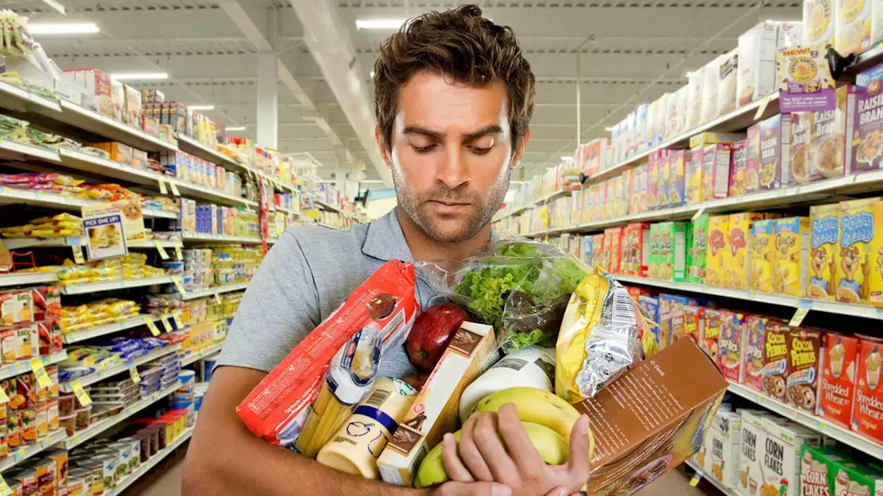 Man Has Come Too Far To Turn Back For Grocery Basket