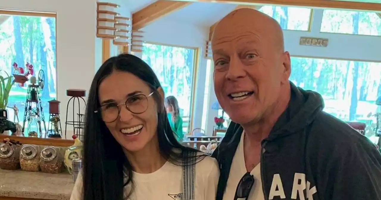 Demi Moore celebrates ex Bruce Willis and their ‘blended family’ on his 67th birthday