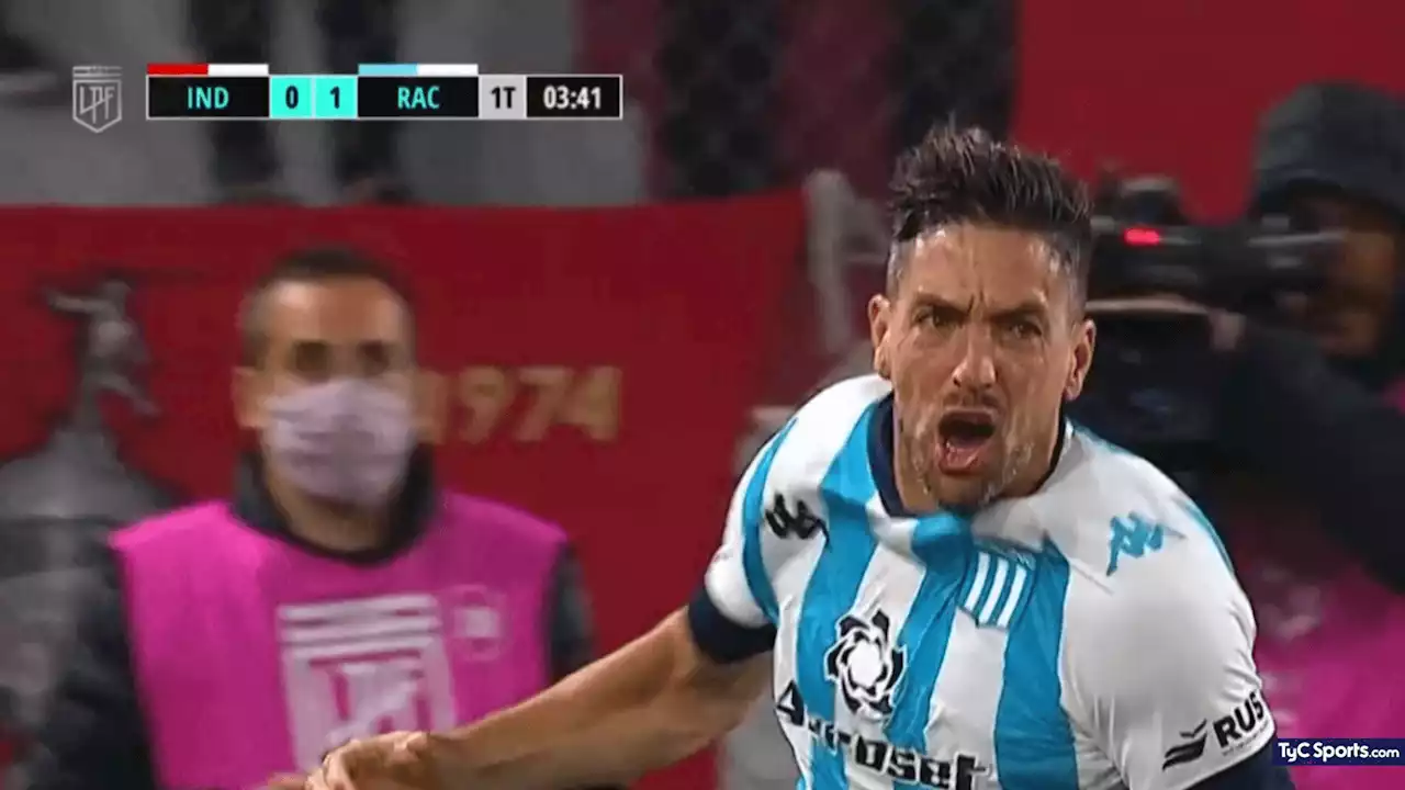 ¡Festeja De Paul! Tiene a Hauche en el Gran DT y metió el primero de Racing ante Independiente - TyC Sports